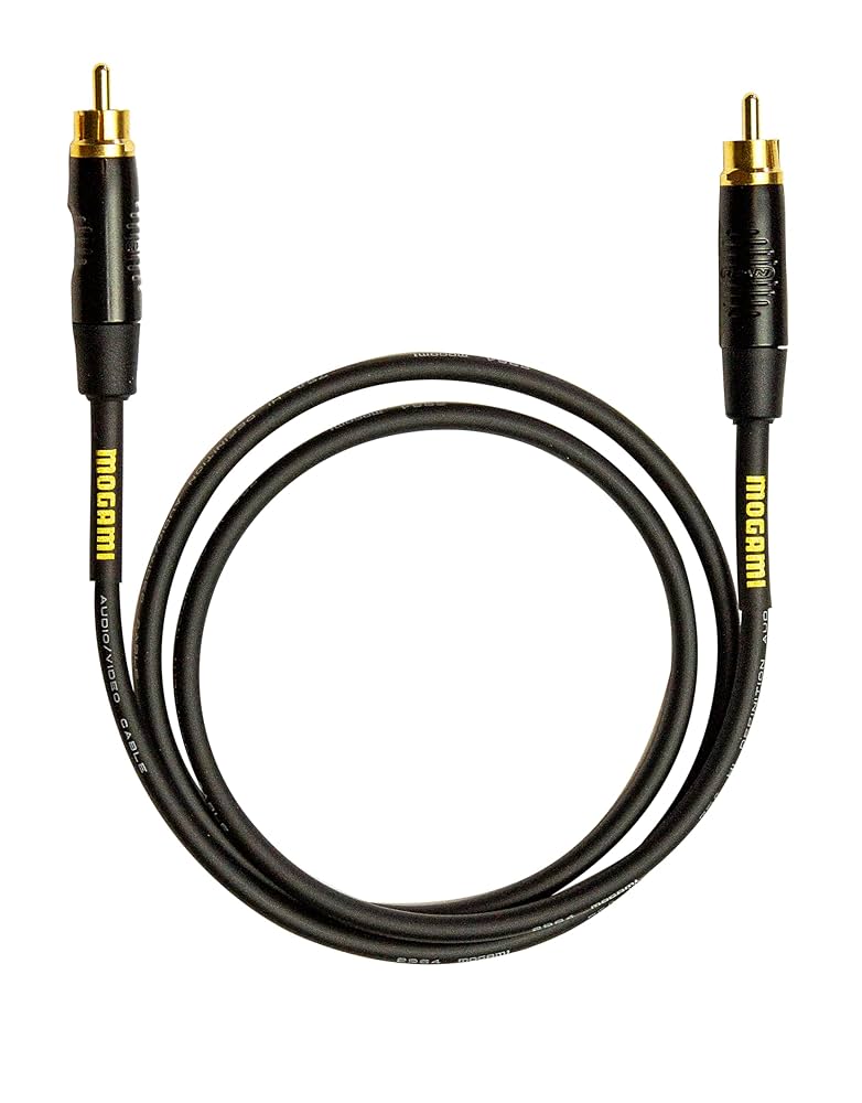 ★新品　GOLDMUND RCA CABLE 　RCA　高級ケーブル　１ｍペア GOLDMUND SR IC RCA CABLE(1.0mペア) RCAケーブル @33032 / 中古